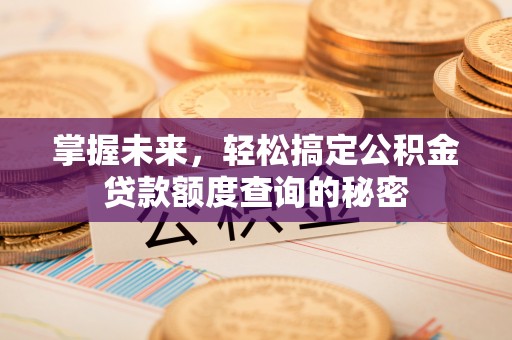 桐柏掌握未来，轻松搞定公积金贷款额度查询的秘密