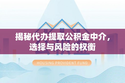 桐柏揭秘代办提取公积金中介，选择与风险的权衡