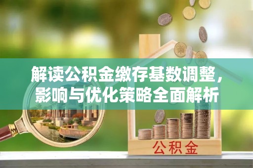 桐柏解读公积金缴存基数调整，影响与优化策略全面解析